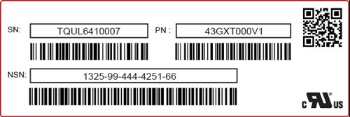 Blank Printed label example